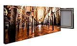 wandmotiv24 Cuadro en Lienzo La Gran Mezquita, Córdoba, España 100x40cm (Ancho x Alto) Foto panorámica Foto Lienzo Mural Foto Regalos M0814
