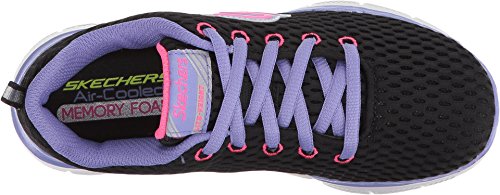 Skechers Skechers Kids Womens Skech Appeal 2.0 Fresh N Fun 81688L (Little Kid/Big Kid) Black Suede/Gray Trim 11 Little Kid M