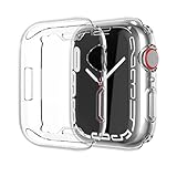 【 Seninhi 】対応 Apple Watch SE ケース Apple Watch 7 保護ケース フィルム プルウォッチ 40mm カバー 液晶 スマート 保護フィルム カバー 硬度9H 日本AGC旭硝子素材製 指紋防止 衝撃 吸収 擦り傷防止 超薄0.26mm 2.5Dラウンドエッジ加工 耐衝撃 撥水撥油 衝撃吸収 取付簡単 (Apple Watch 40mm)
