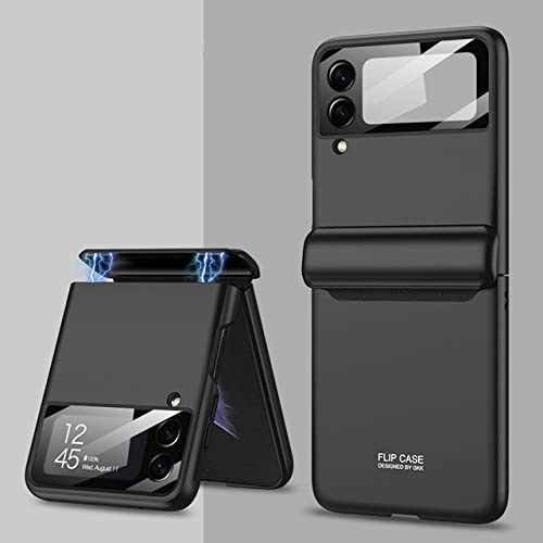 Coque pour Samsung Galaxy Z Flip 3 5G coque arrière noire de protection caméra