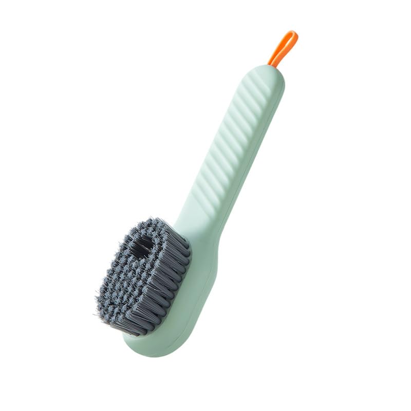 Image of 2 in 1 Multifunction Cleaning Brush Soap Dispenser, | Multi Function Cleaning Brush, clothes, shoes, Brushes Suitable for Home Cleaning (Green)