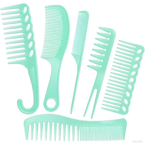 Set profesional de 6 peines para cabello de hombre y mujer miniatura 1