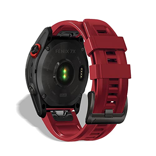 [HeeNia] QuickFit 26mm oh Garmin Fenix 8 51mm/Fenix 7X Pro Solar/Garmin Instinct 2X/Fenix 7X/Fenix 6X GPS/6X Pro/6X Sapphire GP