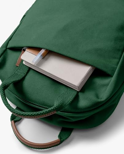Image of DailyObjects Field Daypack Casual backpack fits upto 14 inch inch laptop with Luggage Sleeve| Unisex Travel Backpack | Made of Durable Canvas Material | Zippered Compartments with Pockets