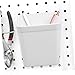 WOONEKY 6 piezas Organizador de Pared para Tablero Perforado con Ganchos Cubetas de Almacenamiento Blancas Resistente y Versátil para Garaje Taller Cocina y Oficina Imagen de WOONEKY 6 piezas Organizador de Pared para Tablero Perforado con Ganchos Cubetas de Almacenamiento Blancas Resistente y Versátil para Garaje Taller Cocina y Oficina