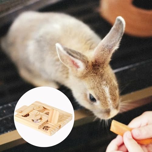 MXHBSTP Rabbit Toys, Rabbit Accessories, Encourages Natural Foraging Behavior, Promotes Dental Clean, Suitable for Rabbits Use - Image 7