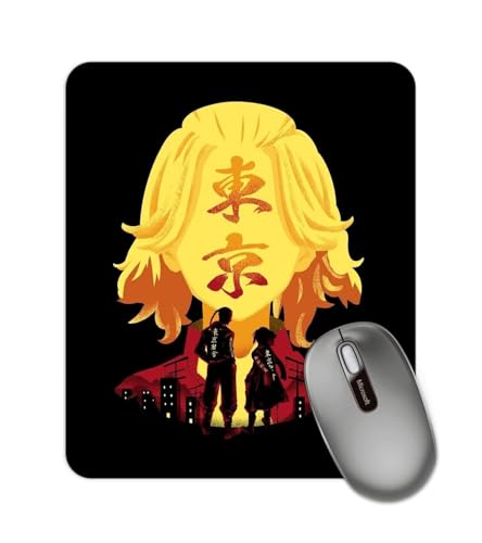 Image of Mouse Pad with Design, 24 x 20 cm, 3mm Thick Rubberised Base Mouse Pad for Computer, PC, Laptop (Anime - 3)