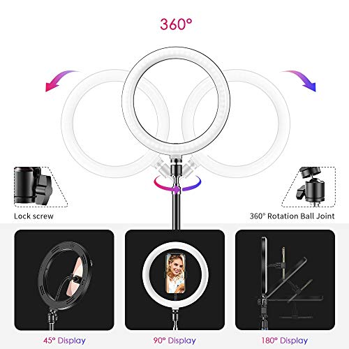 Iluminador Circular de Led Ring Light 26cm com Tripé de 2m - Apexel
