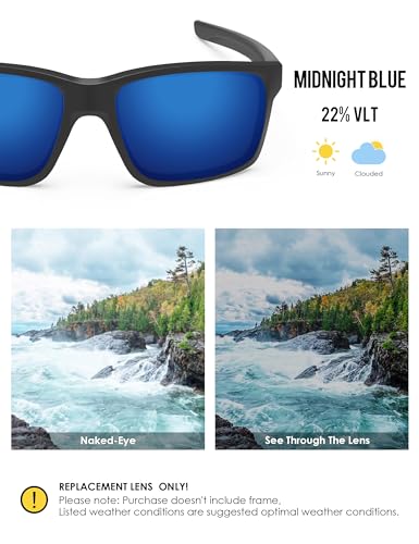 Image of BLAZERBUCK Anti-salt Polarized Replacement Lenses for Oakley Mainlink OO9264 Sunglass