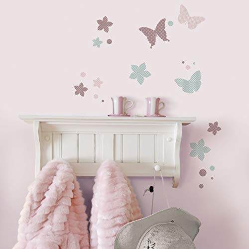 Preisvergleich Produktbild Roommates 20910 KidsLAB Wandtattoos zarte Schmetterlinge