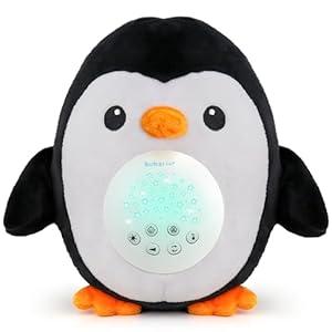 Spieluhr Baby Schrei-aktivierter Sensor Weisses Rauschen Spielzeug -Einschlafhilfe Babys- Pinguin Sound machine -Kleinkind Schlafhilfe-Baby Nachtlicht Einzigartiges Baby Geschenk Kinderwagen Spielzeug