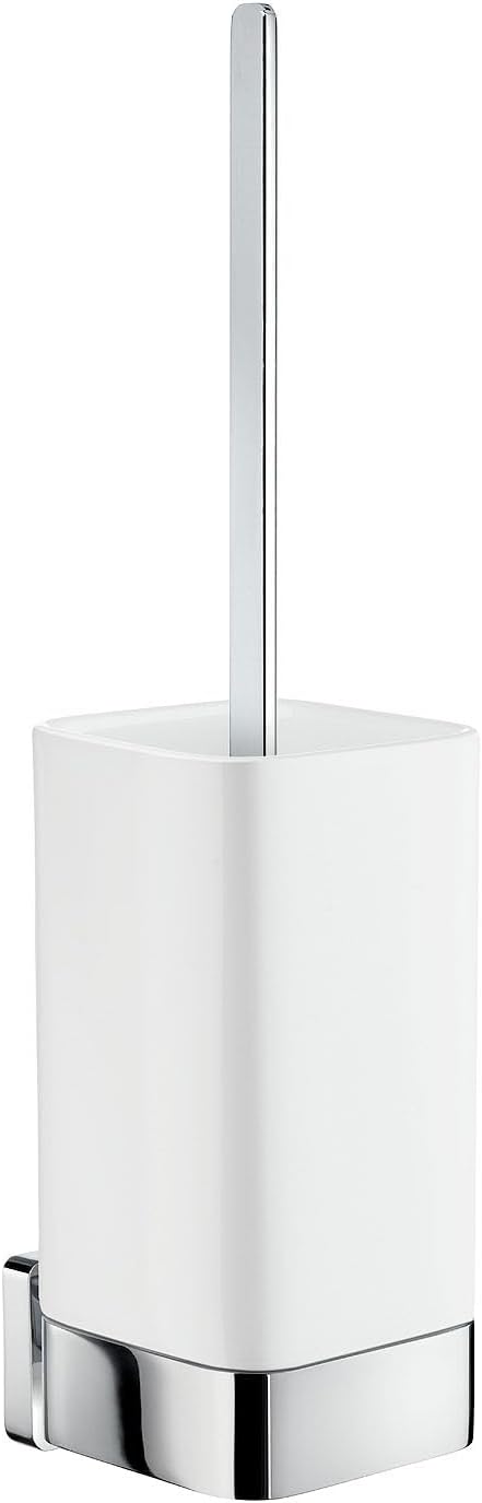 OK433P- ICE CUBIC WALL MOUNTED TOILET BRUSH CERAMIC WHITE