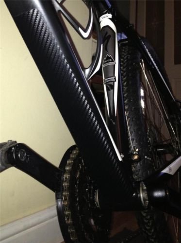Ellis Graphix Carbon Fibre 3D vinyl down tube frame protecto