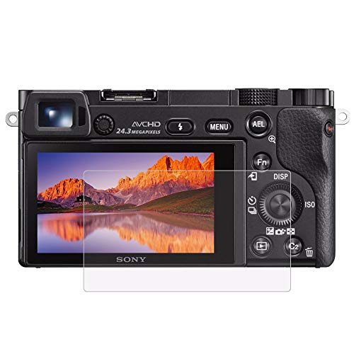 Cikuso PULUZ para Sony A6000 / A6300 / A6500 Camara 2.5D 0.3mm Borde Curvo Protector de Pantalla LCD de Vidrio Templado de dureza Superficial 9H