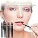 50 Pcs Lip Applicators Disposable, Black Lipstick Lip Gloss Wands Lips Liner Brush Professional Makeup Applicators Kit Portable Eye Shadow Concealer Brushes Beauty Tool Set for Even Application
