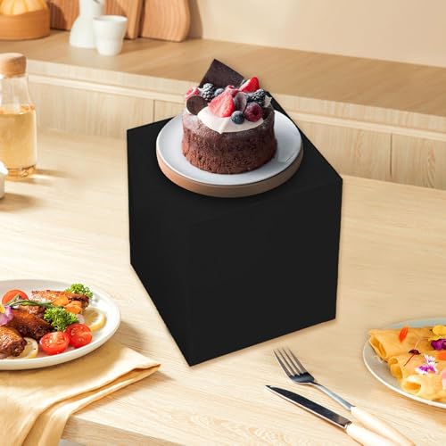 Buffet riser noir en acrylique Sharplace cube présentoir gigogne 20cm - 5