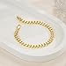 ERIN MARIE 14K Gold Bracelets for Women & Men Gold Bracelet for Women Classic Dense Cuban Link Bracelets for Men Women’s Dainty Cuban Chain Jewelry Gifts 6.5'' 7'' 7.5'' 8'' 9''
