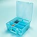 ArtBin 6990AA Super Satchel Double Deep Compartment Box - Art Storage with 8 Removable Compartments, Smart Closure for Craft Supplies (Aqua Mist- Pack of 1)