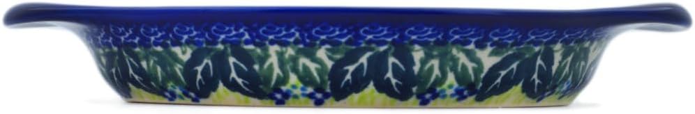 Polmedia Polish Pottery Saucer UNIKAT - Floral Fantasy Pattern Handmade in Boleslawiec Poland + Certificate of Authenticity