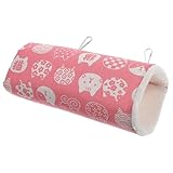 MUELODSIC Bequemer Roter Ruhetunnel aus Baumwolle für Vögel und Kleintiere Vielseitiges Schlafnest Geeignet für Zuhause und Zoogeschäft