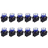 BlyilyB 12-Pack Blue T10 194 168 With Twist Lock Socket PC194 PC195 PC161 PC158 Dash Instrument LED Light Bulbs Bright Panel Gauge Cluster Dashboard LED Light Bulbs