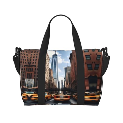 new york Personal Item Travel Bags for Women - Durable Travel Duffel Bags, Gym Bags for Overnight Trips