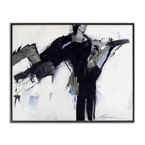 Ink Drip Modern Industrial Abstract, 24 x 30 Inch Framed Giclée Print