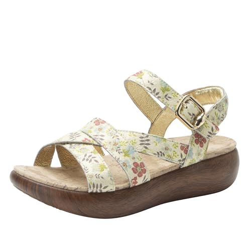 Image of Alegria Women Bianca Leather Gladiator Strap Sandal