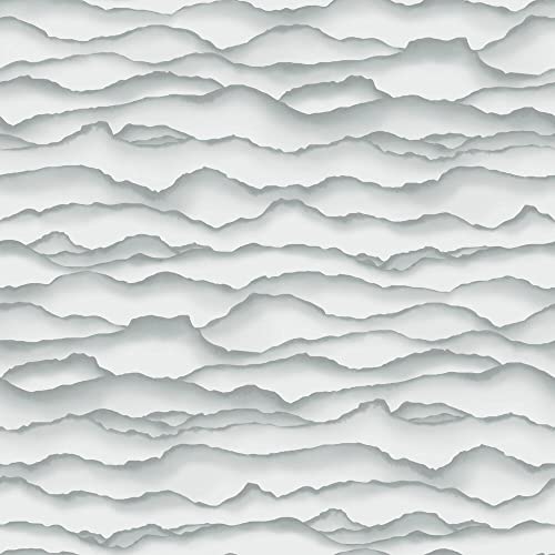RoomMates RMK10695WP Gray Singed Peel and Stick Wallpaper, Gray,grey, 20.5" x 16.5 feet