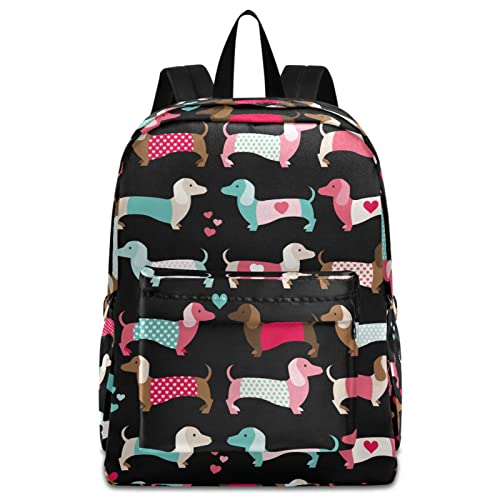 ZzWwR Dachshund Laptop Backpack for 16.5" Notebooks