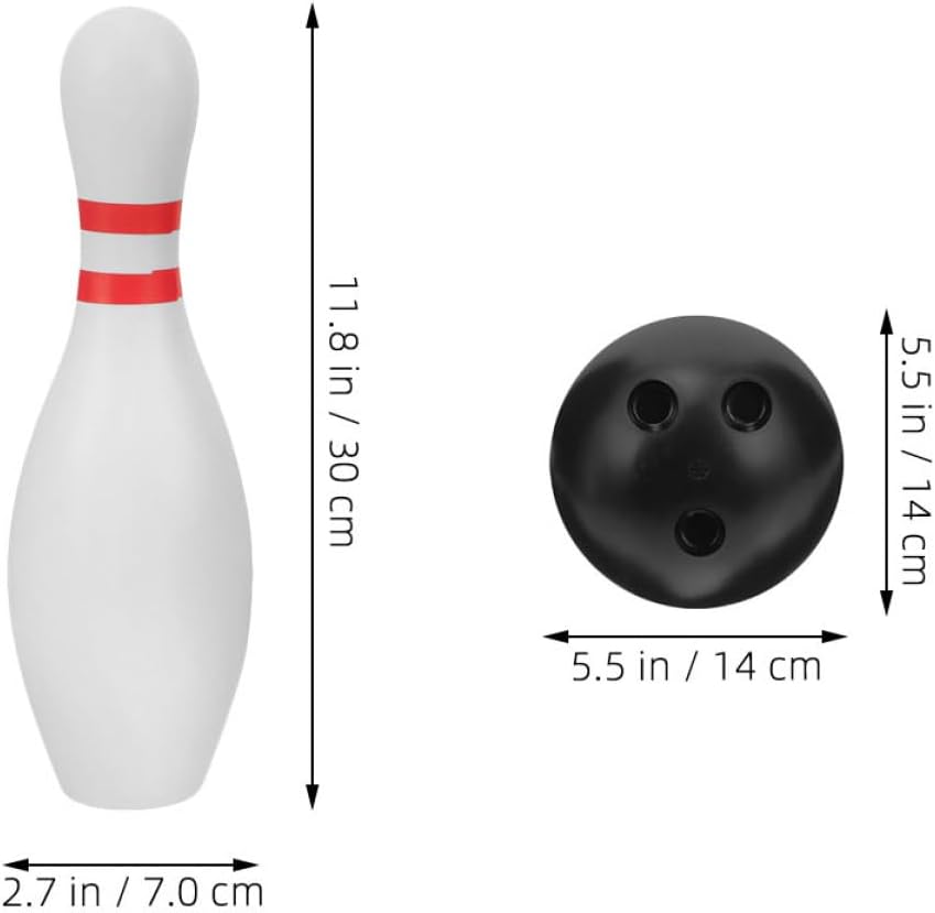 12Pcs Bowling Safe Indoor Outdoor Bowling Game for Lightweight and Realistic Bowling Experience for Family Fun and Activity for Coordination and Teamwork