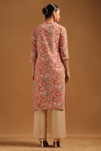 Image of Soch Womens Cotton Flex Botanical Kurta