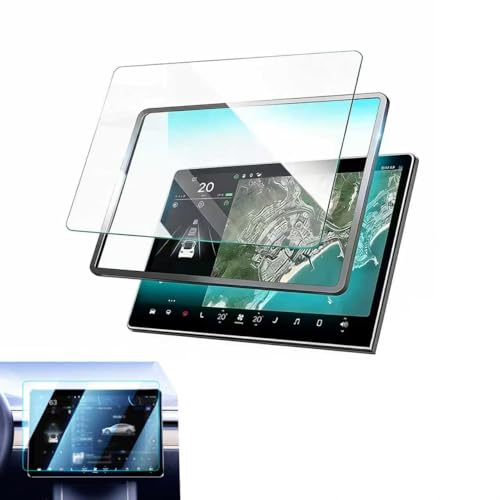 Zosgrew Tempered Glass Screen Protector for Tesla Model 3, 9H Hardness Anti-scratch & Anti-fingerprint Screen Protector, Compatible with 2017-2023 Tesla Model 3 2020-2024 Y 15" (Transparent)