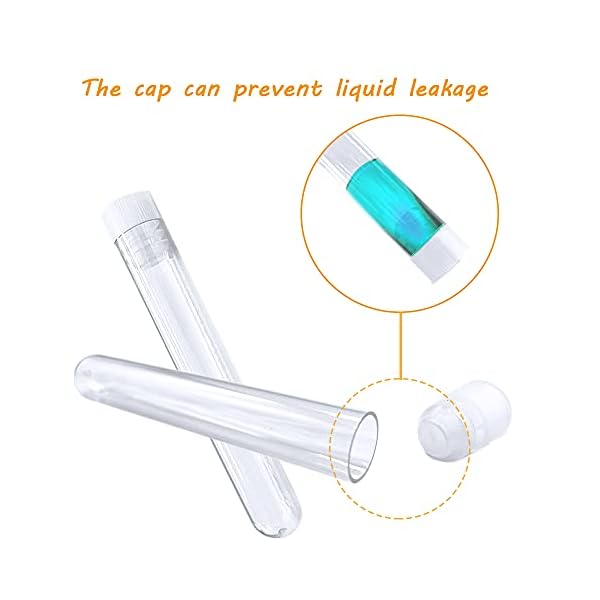 50Pcs-Clear-Plastic-Test-Tubes-with-Rack16-x-100mm-Tube-with-Caps-and-50-Holes-Tubes-RackTest-Tube-Set-for-Scientific-ExperimentsCandyBeadsLiquid-StorageParty-Decor 50Pcs-Clear-Plastic-Test-Tubes-with-Rack16-x-100mm-Tube-with-Caps-and-50-Holes-Tubes-RackTest-Tube-Set-for-Scientific-ExperimentsCandyBeadsLiquid-StorageParty-Decor