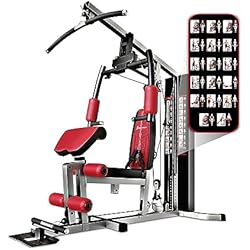 Sportstech HGX100 Torre de Ejercicio para Gym en Casa, 45-in-1 Maquina Multifuncion Musculacion, Ajustable Multiestaciãn Musculaciãn, Maquina Gimnasio con Pull Up, Cuerda de Tríceps y Más 4 Sportstech HGX100/HGX200/HGX300 - La Única Estación de Fuerza Premium para un Entrenamiento Variado en Casa, con Escalador o Prensa de Piernas. Hecha de Material EVA, tu Estación de Fitness Doméstica