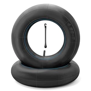 PWGHWG 2 Stück Schlauch für Sackkarren Reifen 4.80/4.00-8 Schlauch Ø 400 mm Ersatzschlauch Innenschlauch für Schubkarrenrad Schubkarren Schlauch mit Reifenheber