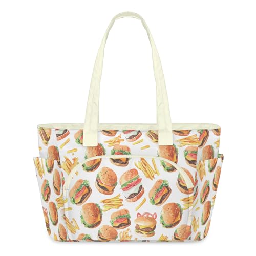 Sac fourre-tout léger matelassé grand format à fermeture éclair pour femme