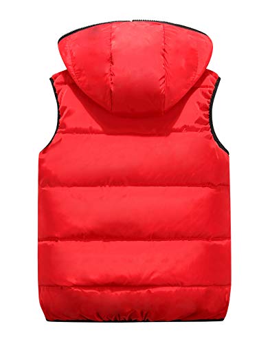 Happy Cherry Kids Winter Hooded Vest Padded Camouflage Reversible Waistcoat Sleevelss Jacket 3-12Y2