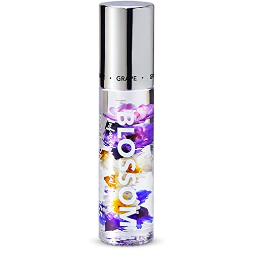 Blossom Scented Roll On Lip Gloss, Infused With Real Flowers, Made In Usa, 0.20 Fl. Oz./5.9Ml, Grape #TOP4