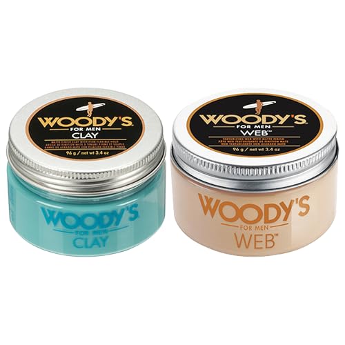 Woody's Quality Grooming Web Clay for Men, Matte Finish, 3.4 oz, (1 each)