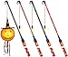 Produktbild 4er Laternenstab LED DIY Aufkleber Laternenstab Elektronischer für St Martin Laterne Kinder Stab für Laternenumzüge Halloween Zauberstäbe Party Kostümpartys Kinderpartys Kindergarten Weihnachten