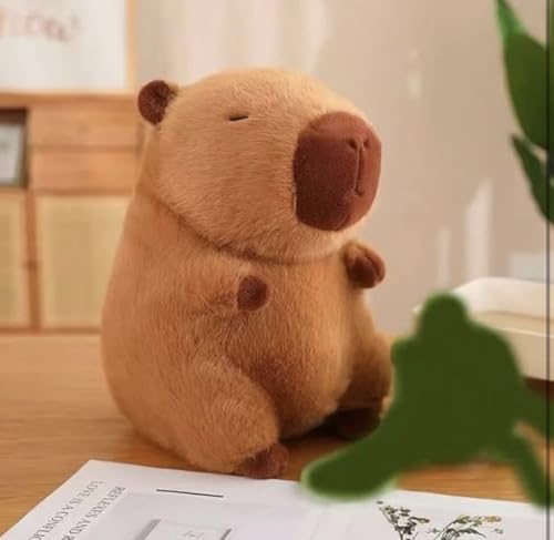 Image of HUG 'n' FEEL SOFT TOYS 30cm Capybara Soft Toy Plush Stuffed Animal | Cute Aesthetic Huggable Capybara Teddy Bear Toy for Kids, Girls, Boys & Adults | Ideal for Birthday Gifting & Home Room Decor