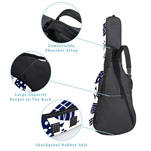 Housse étanche pour guitare acoustique avec double bandoulière et poche Doré/noir, Multicolore 04, 42.9×16.9×4.7 in… - Les Beatles, Paul McCartney, John Lennon, RIngo Starr, George Harrison Housse étanche pour guitare acoustique avec double bandoulière et poche Doré/noir, Multicolore 04, 42.9x16.9x4.7 in… – Image 4
