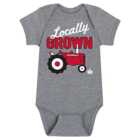 Country Casuals International Harvester - Locally Grown Farmall - Infant Baby Boy One Piece One Piece - Size 18 Months Athletic Heather Cover
