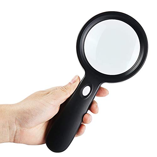 Loupe de lecture LED de poche grand modèle 10X 20X LIBINFAN
