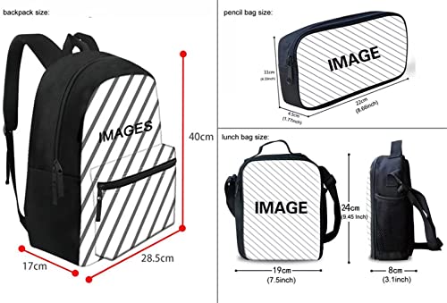 DISNIMO Cool Shark Kids Backpack with Lunchbox Boys Girls Animal Bookbag Cute School Backpack Book Bag for Teens Primary Elementary Students Back to School Gift2