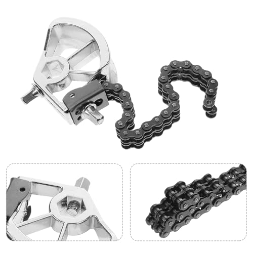 Pedal Bombo Simple Cadena Doble Sensibilidad Ajustable Plata miniatura 7