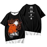 半袖 夏服 チェンソーマン Tシャツ 日常服 子供服 記念シャツ 男の子 子供 春夏 柔らかい 100CM