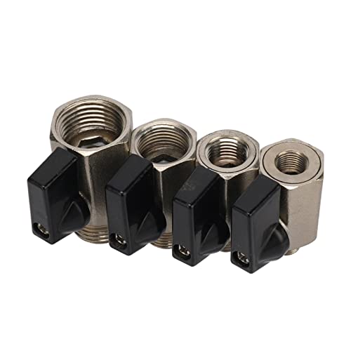 Vanne à bille en laiton 3/8 BSP mâle femelle pour circuits d'arrêt d'eau et de gaz - 6