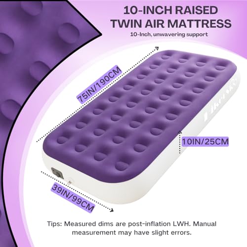 HikerSKY Twin Air Mattress with Built in Pump W002-10 の商品画像 1